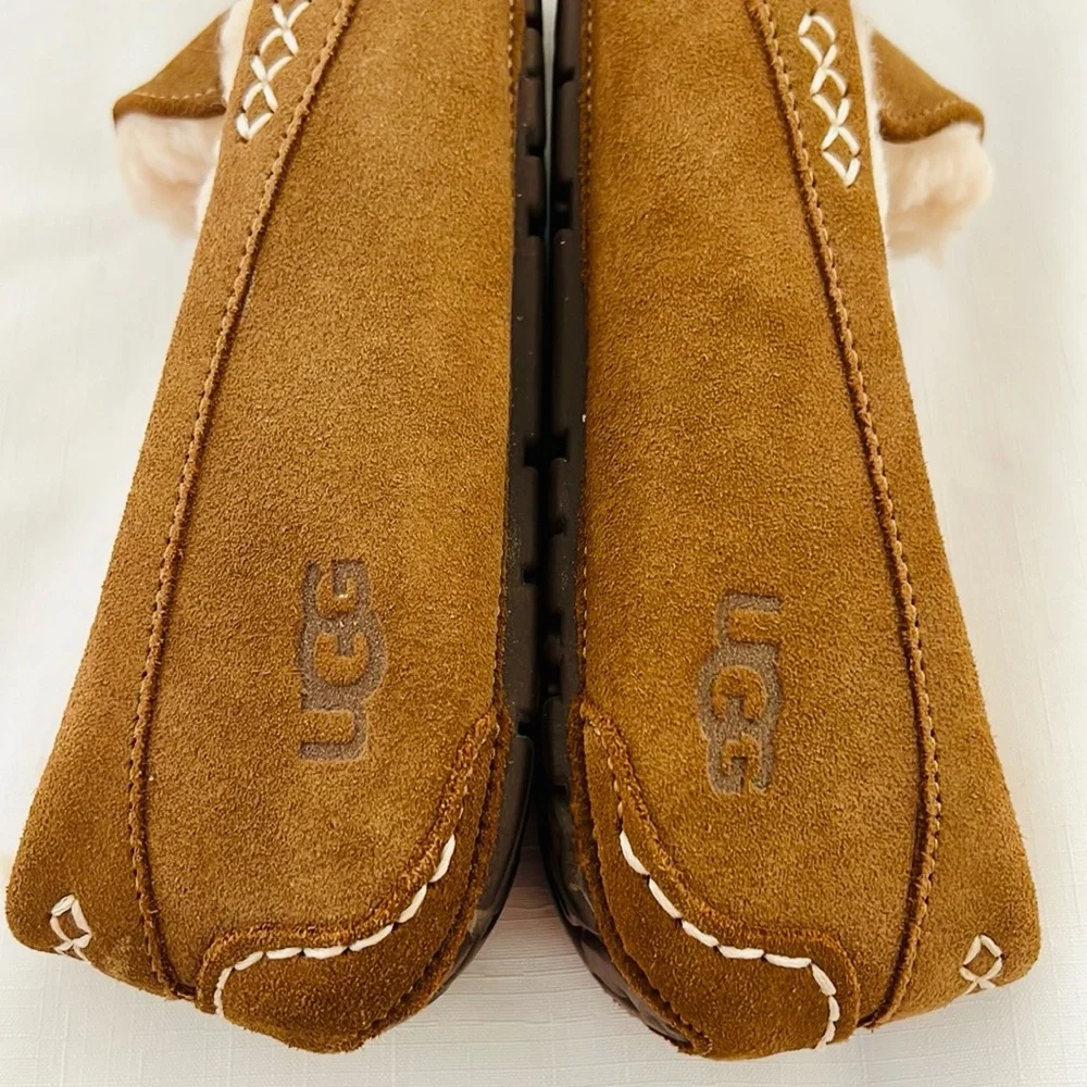 New / UGG~Tan Suede Loafers / Ansley Slipper~Ultimate In Luxury & Comfort - Picture 9 of 16